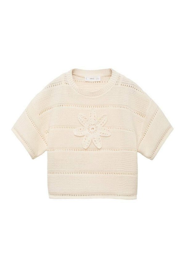 FLEUR - T-Shirt basic - blanc cassé