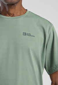 Jack Wolfskin DELGAMI S/S  - T-Shirt sport - eucalyptus