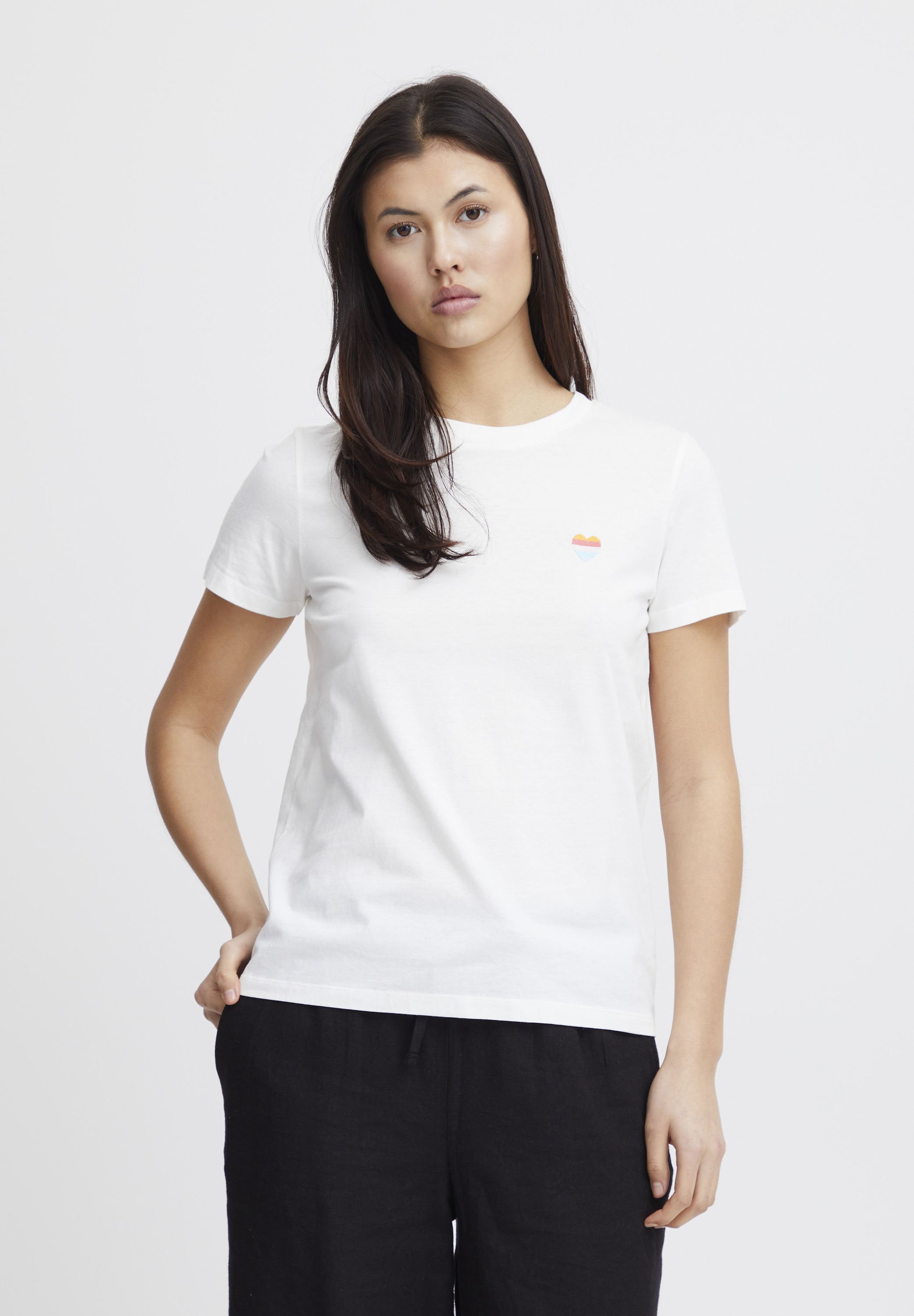 売れ筋商品|||イチ Tシャツ レディース トップス IHLINNO - Basic T-shirt - cloud dancer イチ Tシャツ レディース トップス IHLINNO - Basic T-shirt