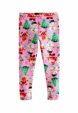 Legingi — bikses - pink christmas