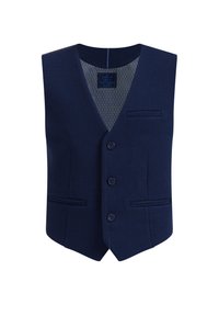 WE Fashion MET STRUCTUUR - Anzugweste - blue