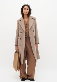 InWear THORA LAPEL - Klasický kabát - sandy grey melange