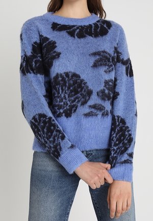 Stickad tröja - blue