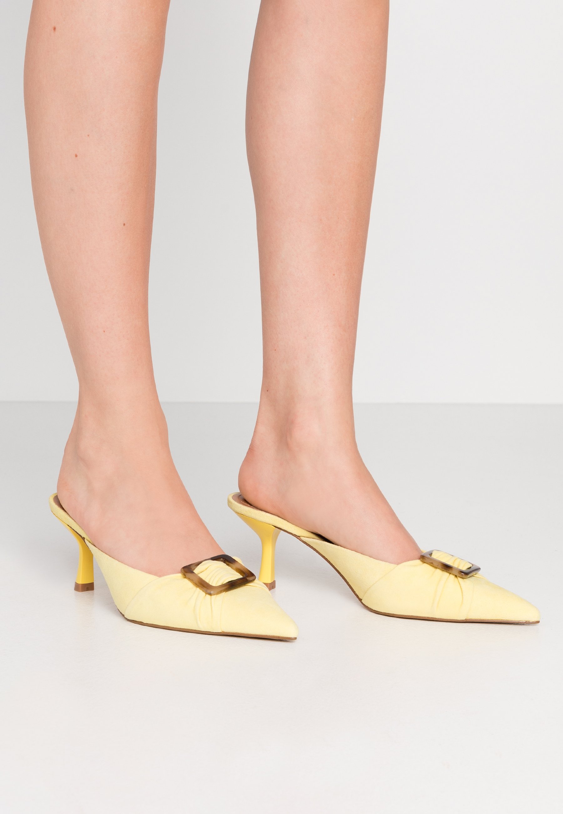 lemon kitten heels