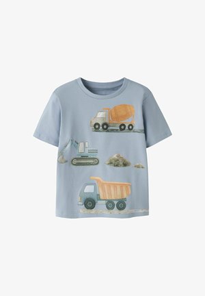 Name it, OBERTEIL BIOBAUMWOLL - Printtipaita - blue fog
