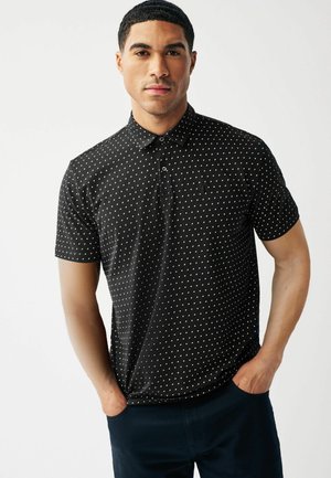 REGULAR FIT - Bluză polo - black