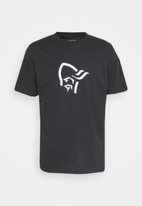 /29 COTTON VIKING T-SHIRT - Print T-shirt - caviar/snowdrop