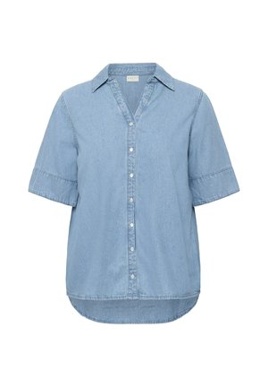 Kaffe Curve, KCJADA SHIRT - Overhemdblouse - medium blue chambray