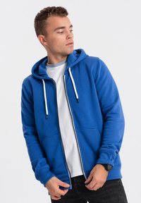 Ombre Mikina na zip - blue