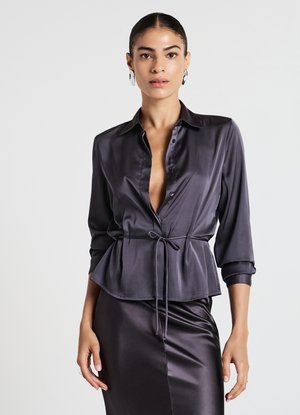 Button-down blouse - grigio scuro