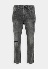 ONSAVI BEAM LIFE CROP - Calças de ganga de perna direita - grey denim