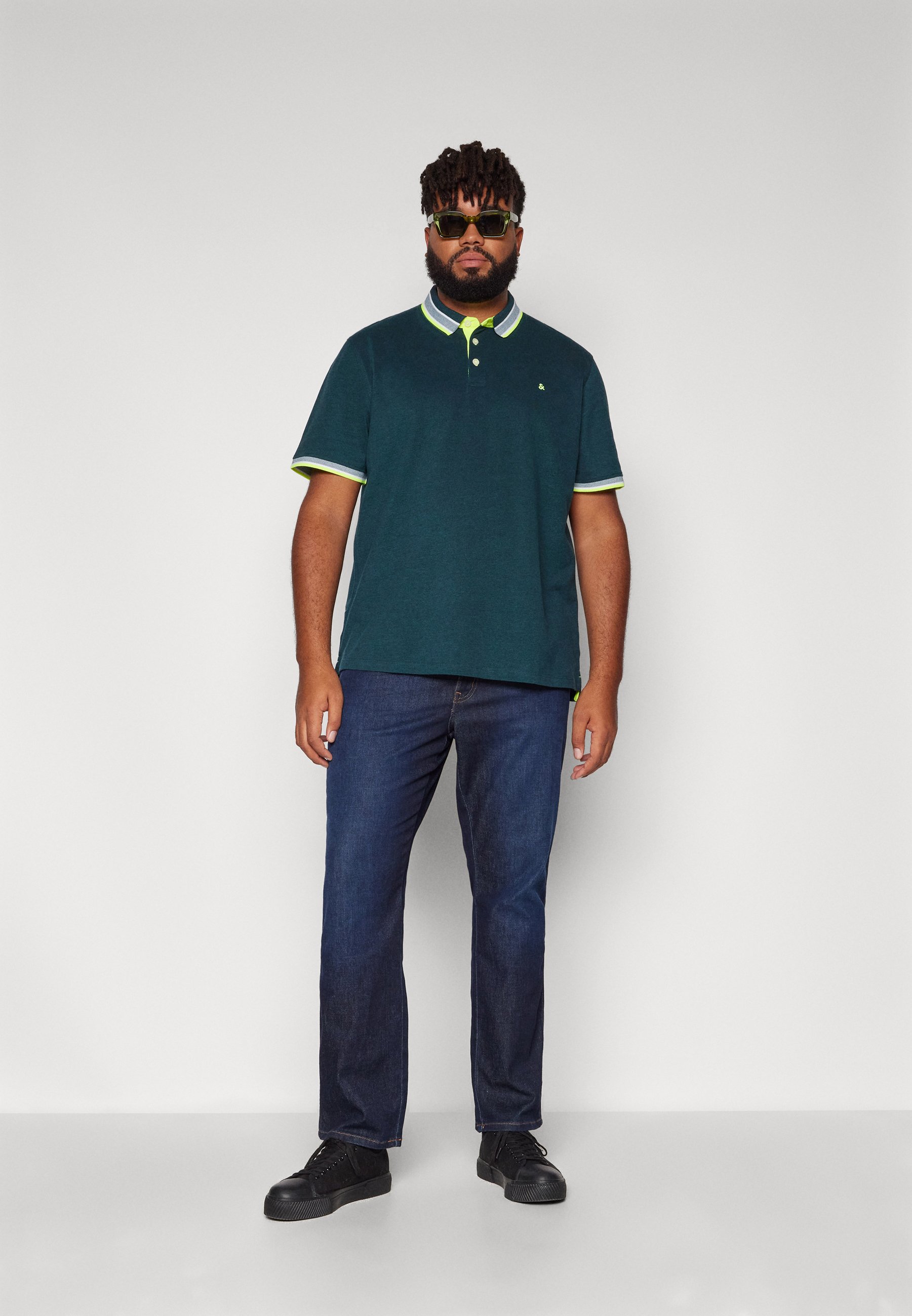 Jack & Jones JJEPAULOS SS NOOS PLS - Polo shirt - deep teal/dark