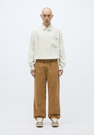 DOUBLE KNEE PANTS - Παντελόνι - brown duck