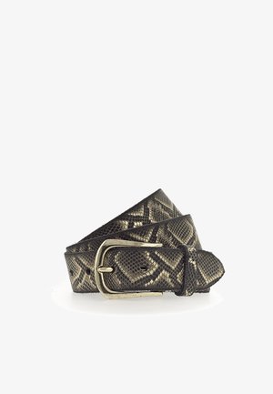 b.belt Riem - schwarz gold metallic