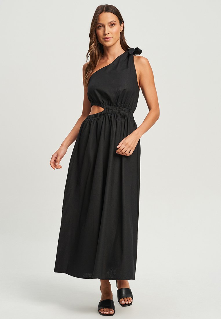 CALLI CAMELIA DRESS - Maksi garuma kleita - black