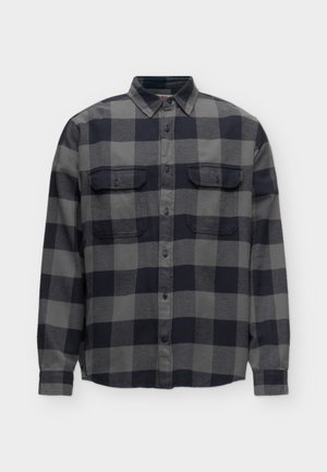 Fjällräven, ÖVIK - Риза - black/grey