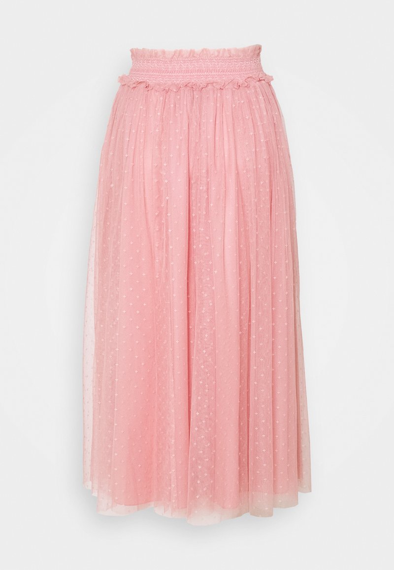 Needle & Thread HONEYCOMB SMOCKED BALLERINA SKIRT EXCLUSIVE Falda acampanada - rose/rosa Zalando.es