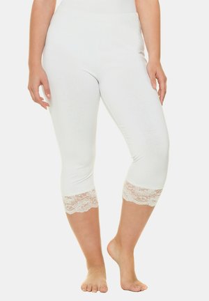 Ulla Popken Leggings - Strümpfe - white