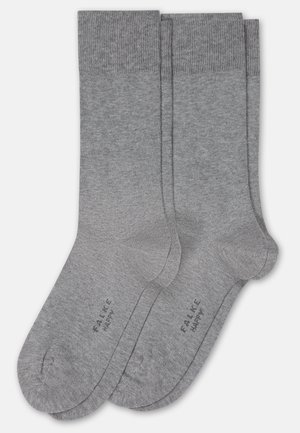 FALKE HAPPY 2 PACK - Socken - light grey melange