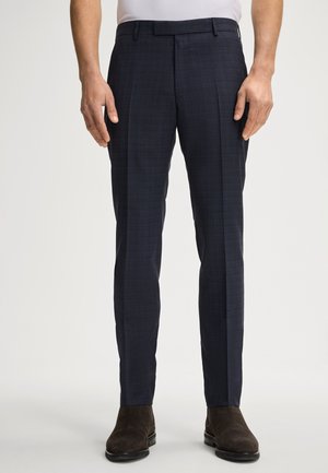 Pantaloni eleganti - navy kariert