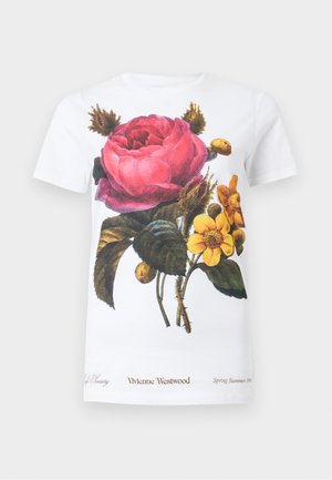 FLOWER PERU - T-shirt imprimé - white