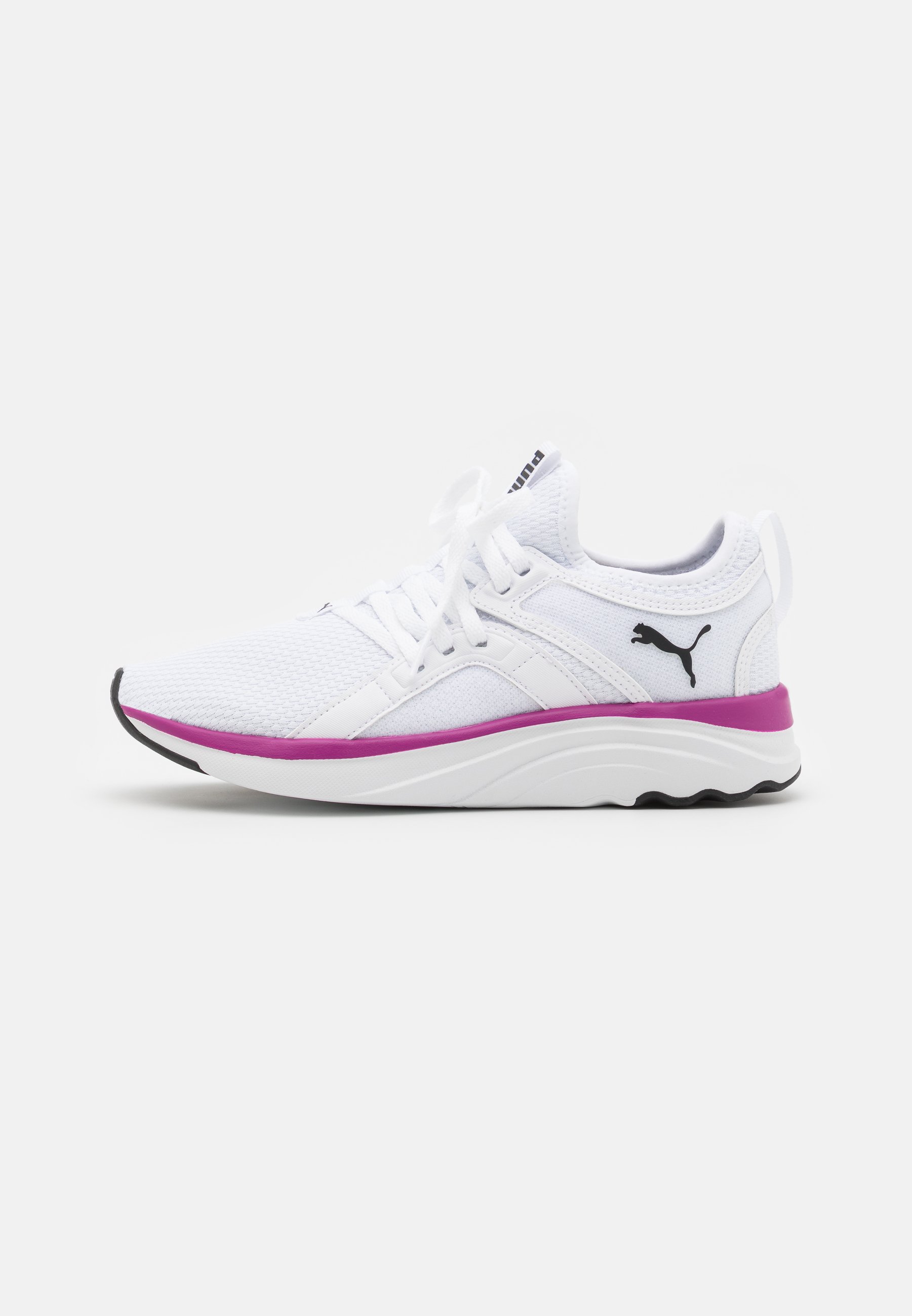 puma white soft ride trainers