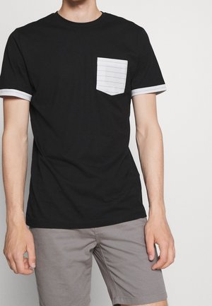 Selected T-shirt imprimé - black