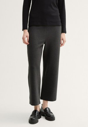 CROPPED CULOTTE  - Trousers - shale grey melange