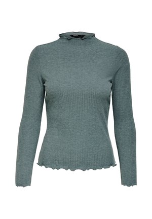 ONLY, ONLEMMA L/S HIGH NECK TOP NOOS JRS - Блуза с дълги ръкави - balsam green