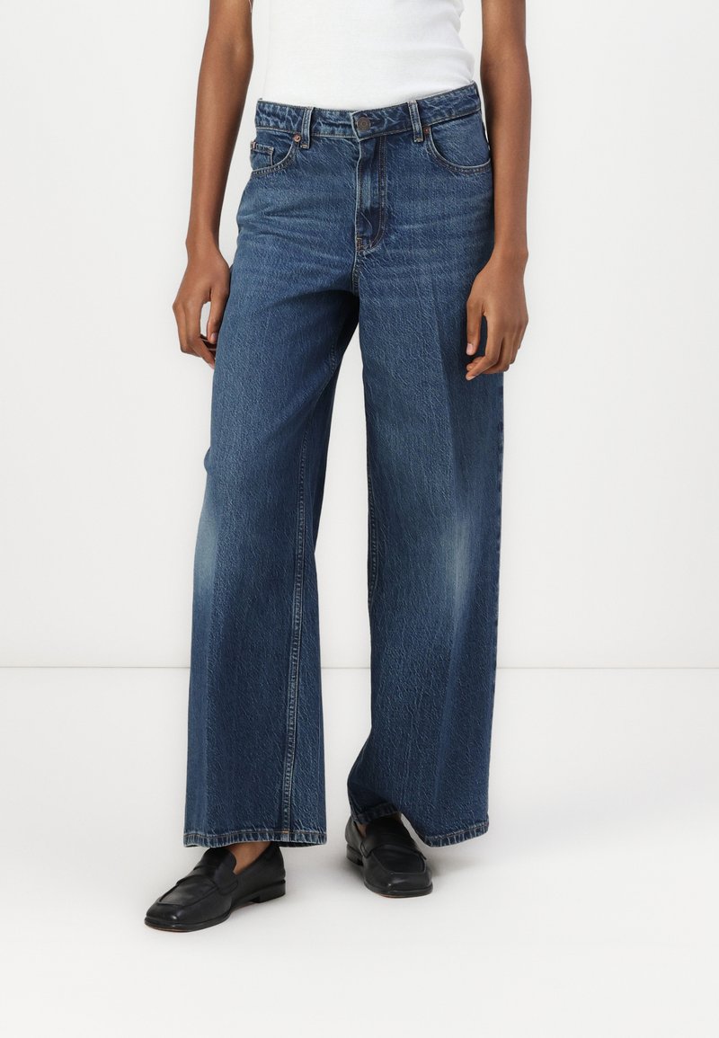 Tommy Hilfiger WIDE LEG  - Wide Leg - blue denim