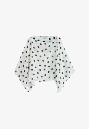 Next, REGULAR FIT - SHEER LAYER CAPE SLEEVE TOP . - Pluus - ecru black spot