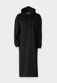 PCCHILLI HOODIE DRESS  - Denné šaty - black