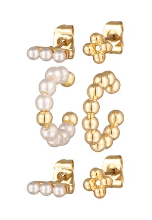 3 PACK MODERN - Øreringe - gold-coloured