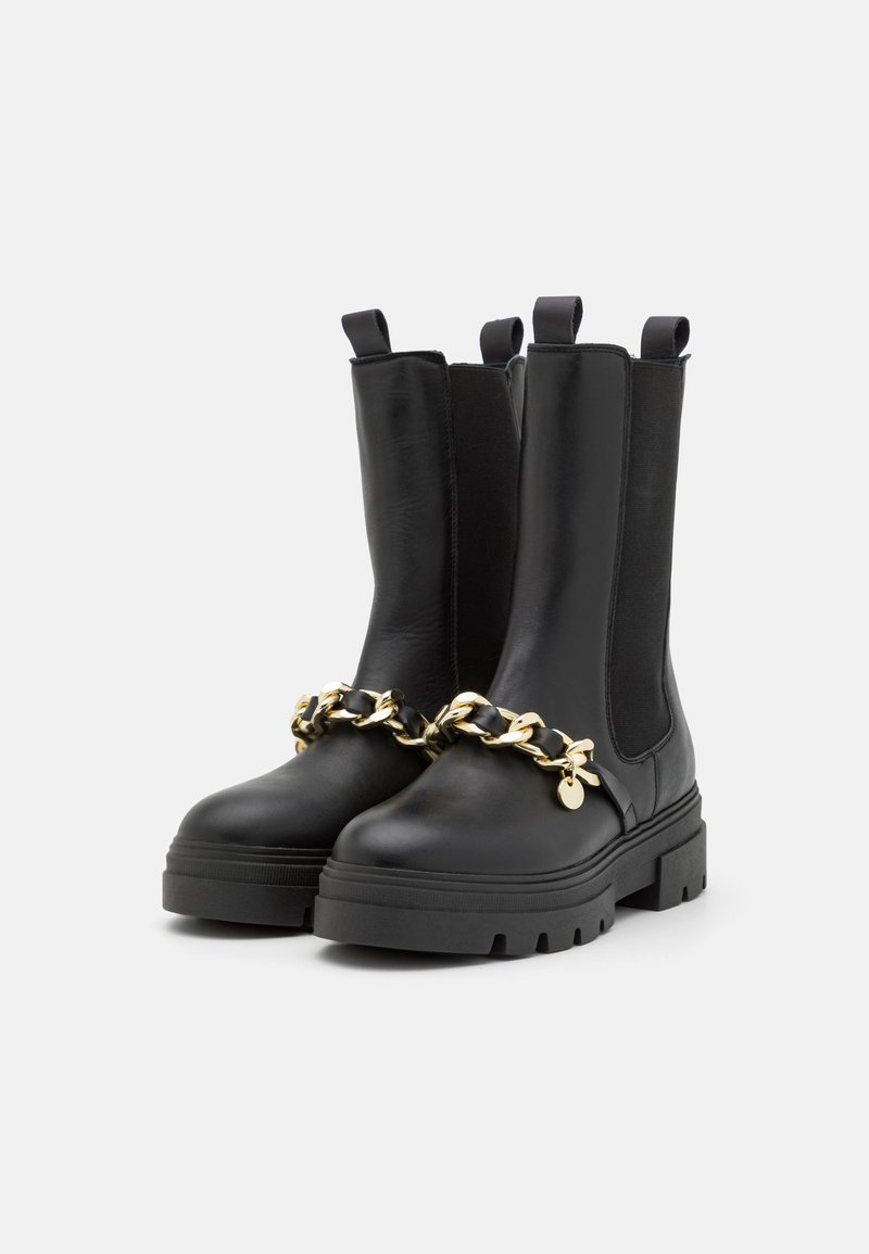 Hilfiger MONOCHROMATIC CHELSEA BOOT CHAIN - Plateaustøvler - -