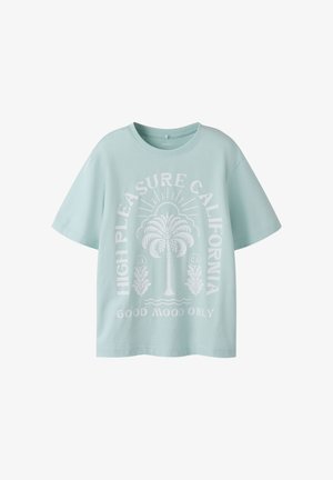 Name it, NKMPJARVU SS NREG TOP BOX - T-shirt imprimé - surf spray