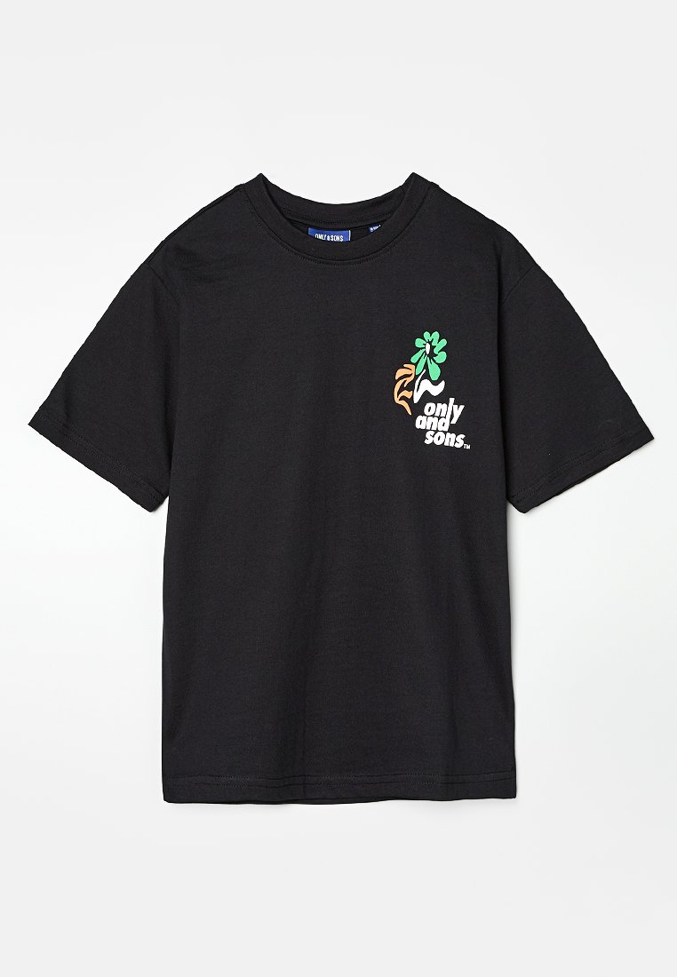 ONLY & SONS junior T-shirt print zwart ONLY & SONS junior T-shirt print zwart