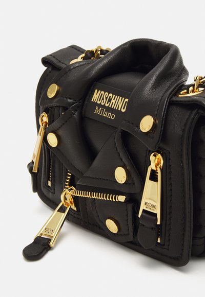 MOSCHINO BIKER BAG - Sac bandoulière - fantasia nero