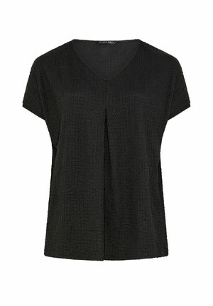 Evans, PLUS SIZE SHORT SLEEVE TOPS - Blusa - black
