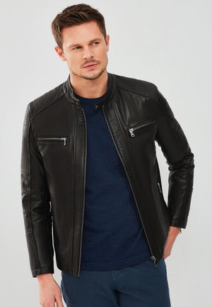 Leather jacket - black