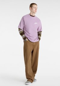 Vans BRUSH SCRIPT LOOSE FIT - T-Shirt print - lavender mist