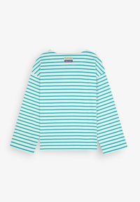 Scalpers STRIPES LABEL - Longsleeve - turquoise stripes
