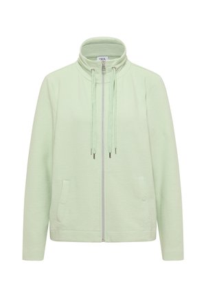 Cecil, LANGARM JACKE MIT OTTOMAN STRUKTUR - Gilet - raw matcha lime