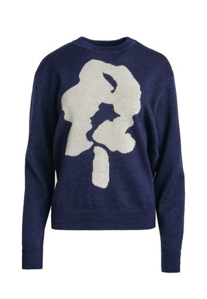 PINE - Strickpullover - dark blue off white