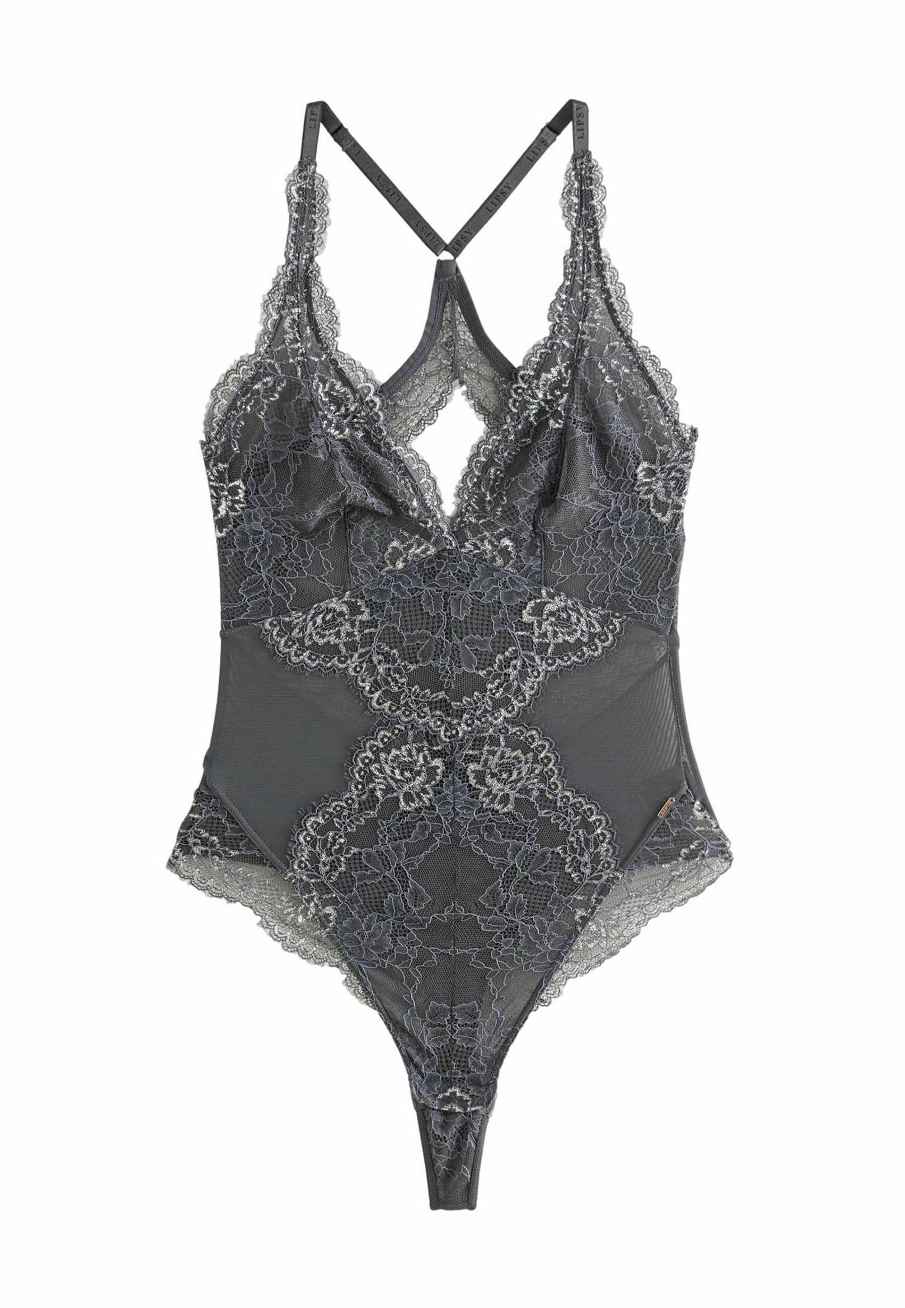 Lipsy PANEL PLUNGE - Body - grey - Zalando