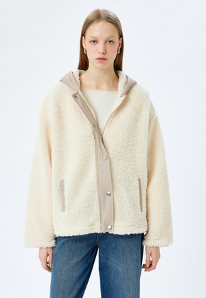 OVERSIZED - Fleecejacka - beige
