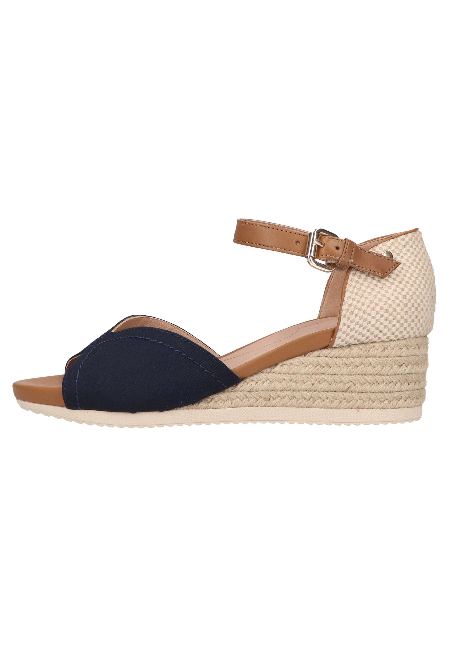 Geox Sandalen met sleehak - navy/cognac/Blauw - Zalando.nl