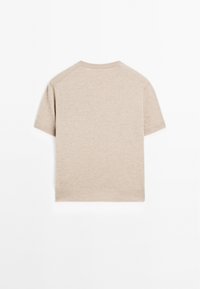 Massimo Dutti SHORT-SLEEVE - Maglione - sand