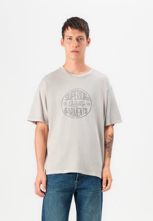 JPRBLUALFRED TEE - Print T-shirt - drizzle