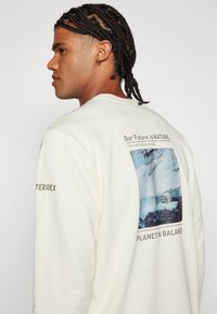Adidas Terrex NATIONAL GEOGRAPHIC UNITEFIT GFX TEE LS - Hosszú ujjú felső - ivory