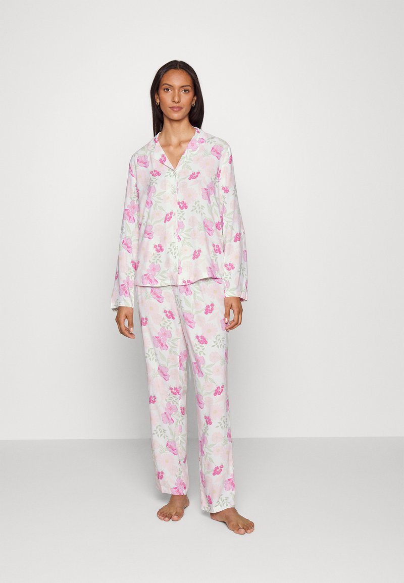 Damen Nachthemden | Esprit SEASONAL PRINT Pyjama white/weiß - HR87870 Damen Nachthemden | Esprit SEASONAL PRINT Pyjama white/weiß - HR87870